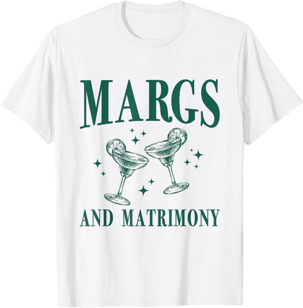 Margs and Matrimony Bachelorette Party Margarita Bach T-Shirt Unisex T-Shirt S