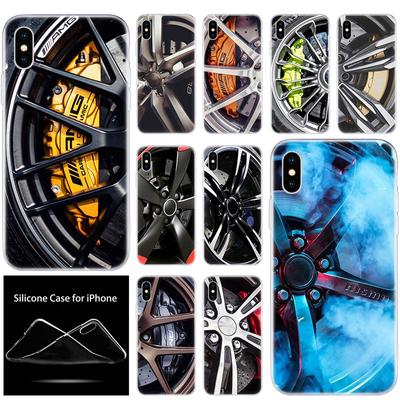 Luxuriöse weiche Silikon-Telefonhülle mit Sportwagen-Felgen und Fahrzeugen für Apple iPhone 11 Pro XS Max X XR 6 6S 7 8 Plus 5 5S SE Cover
