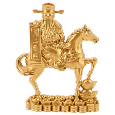 Amosfun 2026 Year of the Horse Zodiac Figurine, Metal Miniature Horse Statue, Symbol of Good Fortune, Wealth and Success, New Year's Table Decoration,