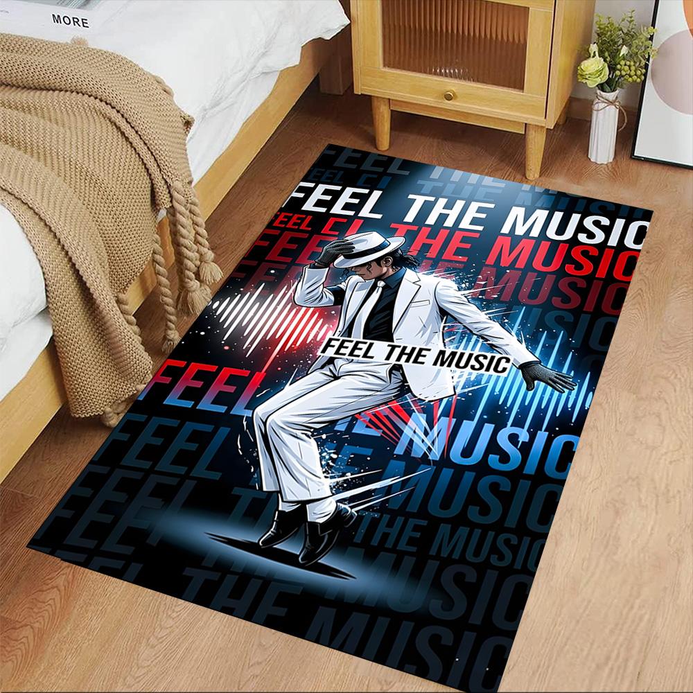 Michael Jackson Legend Carpet Suitable for Dormitory Outdoor Dining Room Study Room Anti-slip Rug Decorate Offices Wedding Party Gift