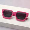 Minimalist Thick Frame Square Sunglasses With Uv400 For Fashionable Women And Men