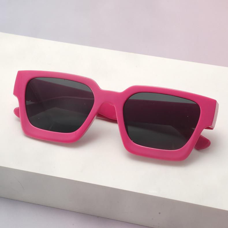 Minimalist Thick Frame Square Sunglasses With Uv400 For Fashionable Women And Men
