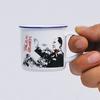 Private Personality Sub Mini Teacup Ceramic Water Cup Creative Small Nostalgic Retro Imitation Enamel Cup Teacup
