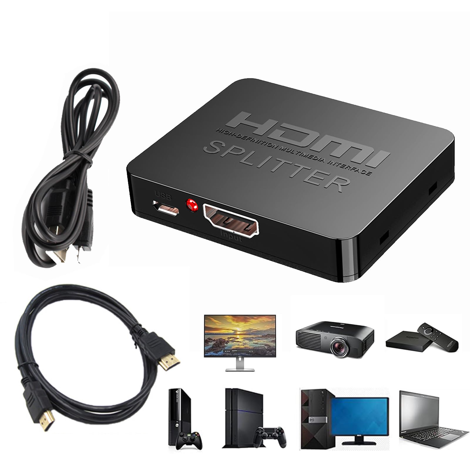 

Cocolat HDMI 1 2 выхода Стабильная разработка при одновременном выводе на два HDCP Легко Широко совместим с Включает японскую инструкцию HDMI