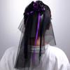 Women’s Halloween Witch Veil Gothic Style Ribbon Costume Headdress For Theme Parties And Cosplay
