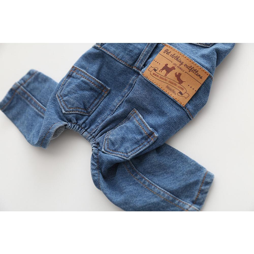 Haustier Mittelgroßer Hund Kleiner Hund Hundekleidung Europäisch und Amerikanisch Elastisch Vierbeinig Overalls Jeans