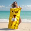 Personalized Customized Proof Beach Towel with Larva Pattern - Soft, Absorbent,quick-drying,perfect Swimming,camping&bathing