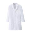 Nursery Men's Daily Doctor Coat, Lab Coat, Examination Coat, Long Sleeves, with Pockets, Size M, Sax (9627203A)