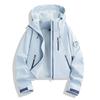 Outdoor Jacket Women's Windproof Waterproof Loose Casual Fashion Versatile Mountaineering Suit Soft Shell Jacket Couple Autumn and Winter