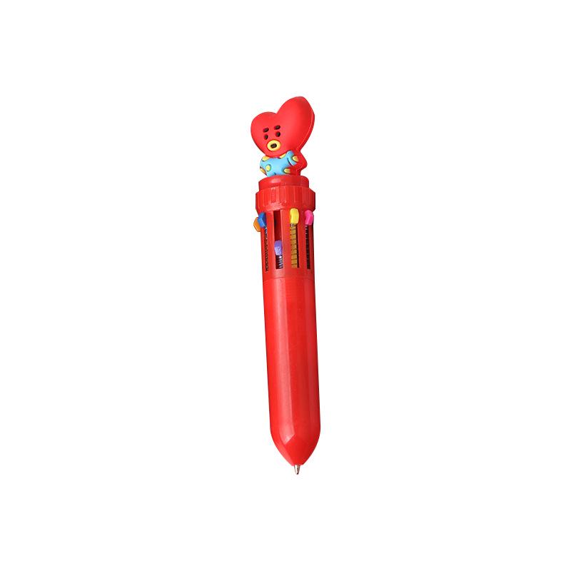 Multicolor Cartoon Silicone Ballpoint Pen for Journaling and Students