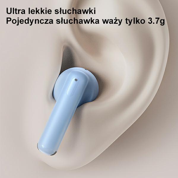 Usams Słuchawki Bluetooth 5.3 Twsus14 Series Dual Mic Bezprzewodowe Niebieskie/Blue Bhuus03