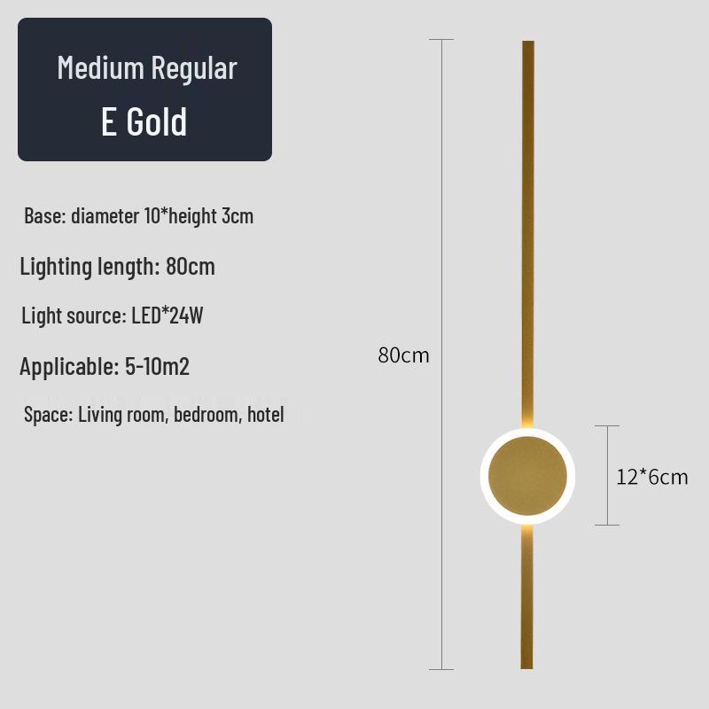 Creative Minimalist LED Wall Light for Hallway, Bedroom, Living Room, Study, and Staircase