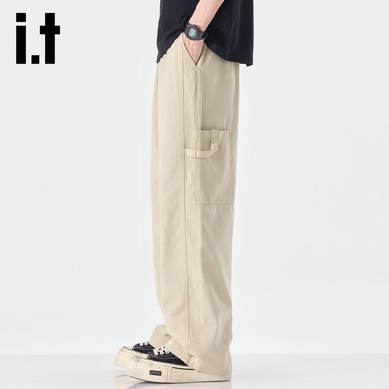 Izzue It Men s Versatile Cotton Straight-Leg Casual Pants 2XL