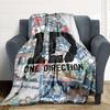 1 manta de franela de One Direction, suave y amigable con la piel, con impresión digital, varios tamaños disponibles para familia, amigos, cumpleaños