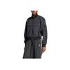 adidas Originals Multi-Pocket Loose Fit Stand Collar Zip-Up Long Sleeve Jacket Women Jackets Gray JD4792