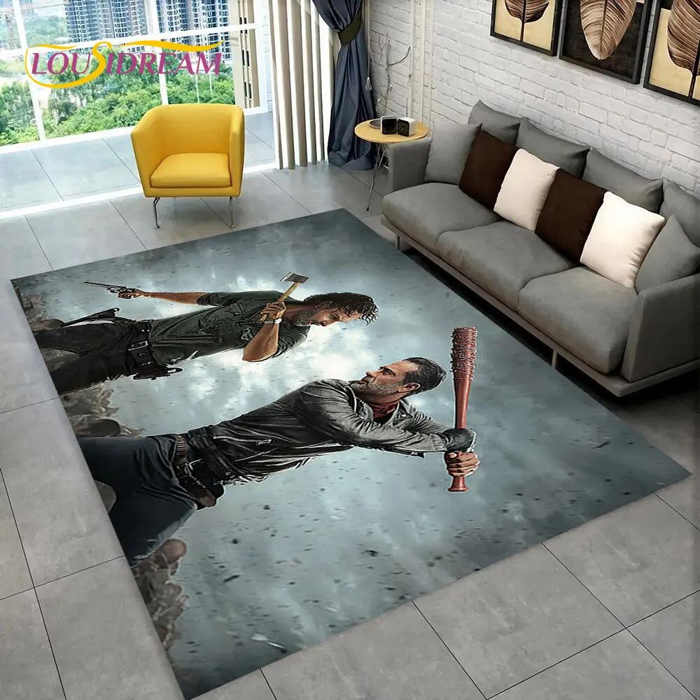 The Walking Dead Horror Area Rug Large,Carpet Rug for Living Room Bedroom Sofa Doormat Decoration,Kids Play Non-slip Floor Mat