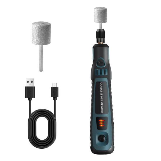 Electric Pet Nail Grinder USB Rechargeable Pets Nail Trimmer with 3 Speeds Silent Paws Grooming Tool for Small Large Cats Dogs