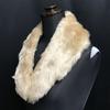 England Made Sheepskin Fur Tippet Muffler 76cm Width 6-9cm Beige Clip Type(USED)