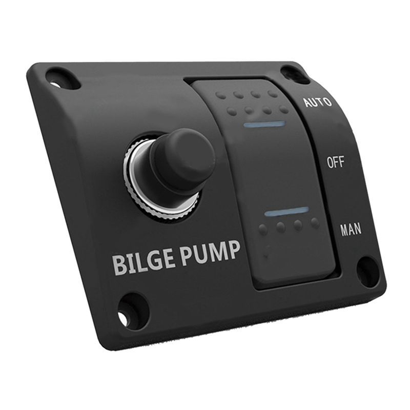 A30F-Bilge Pump Control Switch Automatic Pump Marine Panel Switch 3-WAY Switch Panel For Bilge Pump