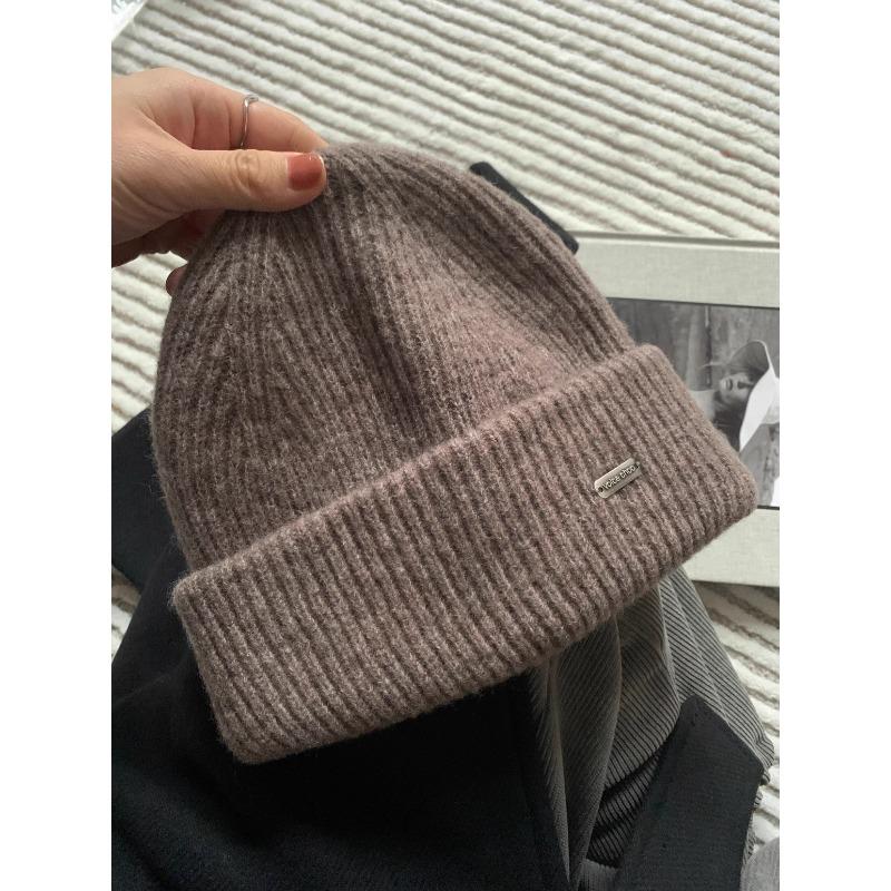 

Woolen Winter and Autumn Warmth New Face Look Small Thickened and Enlarged Woolen Cap for Men and Women Cold Cap Knitted Cap one size