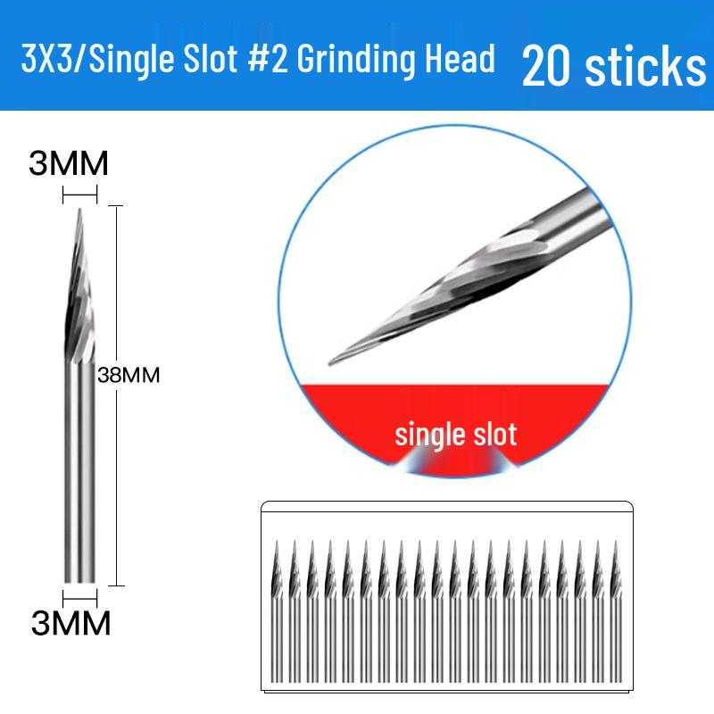 3mm Wolframstahl Entgratungs-Karbid-Schleifkopf für Metall- und Edelstahl-Fräser
