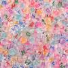 100pcs 7mm Colored Acrylic Alphabet Beads Mixed A-Z Letter Flat Round Loose Beads For Jewelry Making DIY Charm Bracelet Necklace