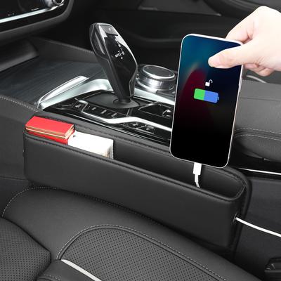 Evrensel Araba Koltuğu Boşluğu Organizatör PU Deri Oto Konsol Yan Cep Koltuk Çatlak saklama kutusu İç Aksesuar BMW G30 F30