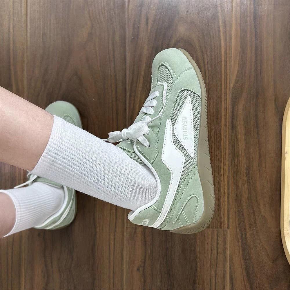 Couple Soft-soled Casual Forrest Gump Shoes Women's 2025 Summer Yellow and White German Training Shoes Retro Sports Casual Racing Shoes