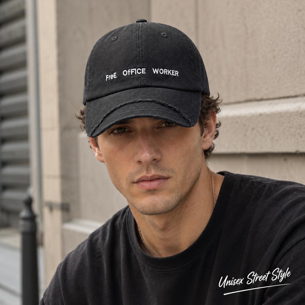 Vintage Distressed Baseball Cap 100% Cotton Twill Washed Unisex Dad Hat Custom Embroidery Casual Sports Cap