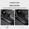 Tesla Model Y Molded Sill Strip with Built-in Under-Seat Corner Protectors - Anti-Kick Accessory.