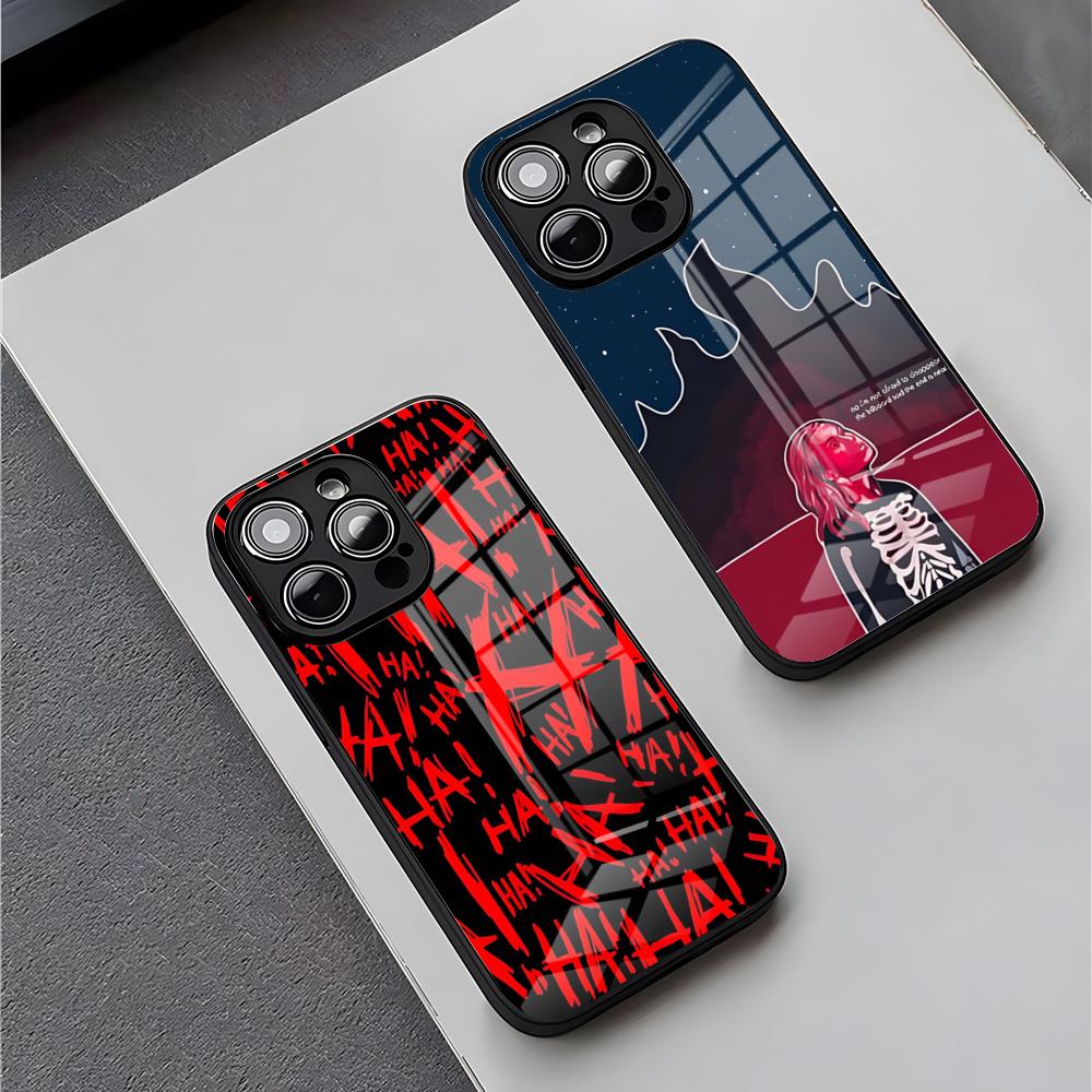 Punisher Phoebe Bridgers Phone Case For IPhone 16 Pro Max 15 Plus 14 Pro 12 11 13 Mini X XR XS Max 8 7 Plus SE Glass Cover