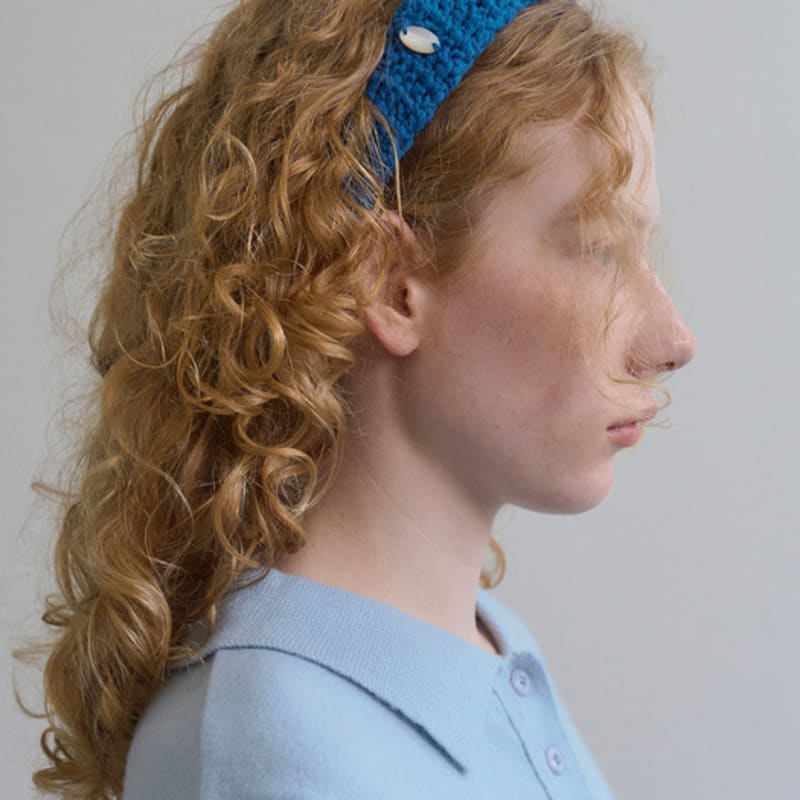TINKNIT Woll-Krone Strick Haarband_ziegel