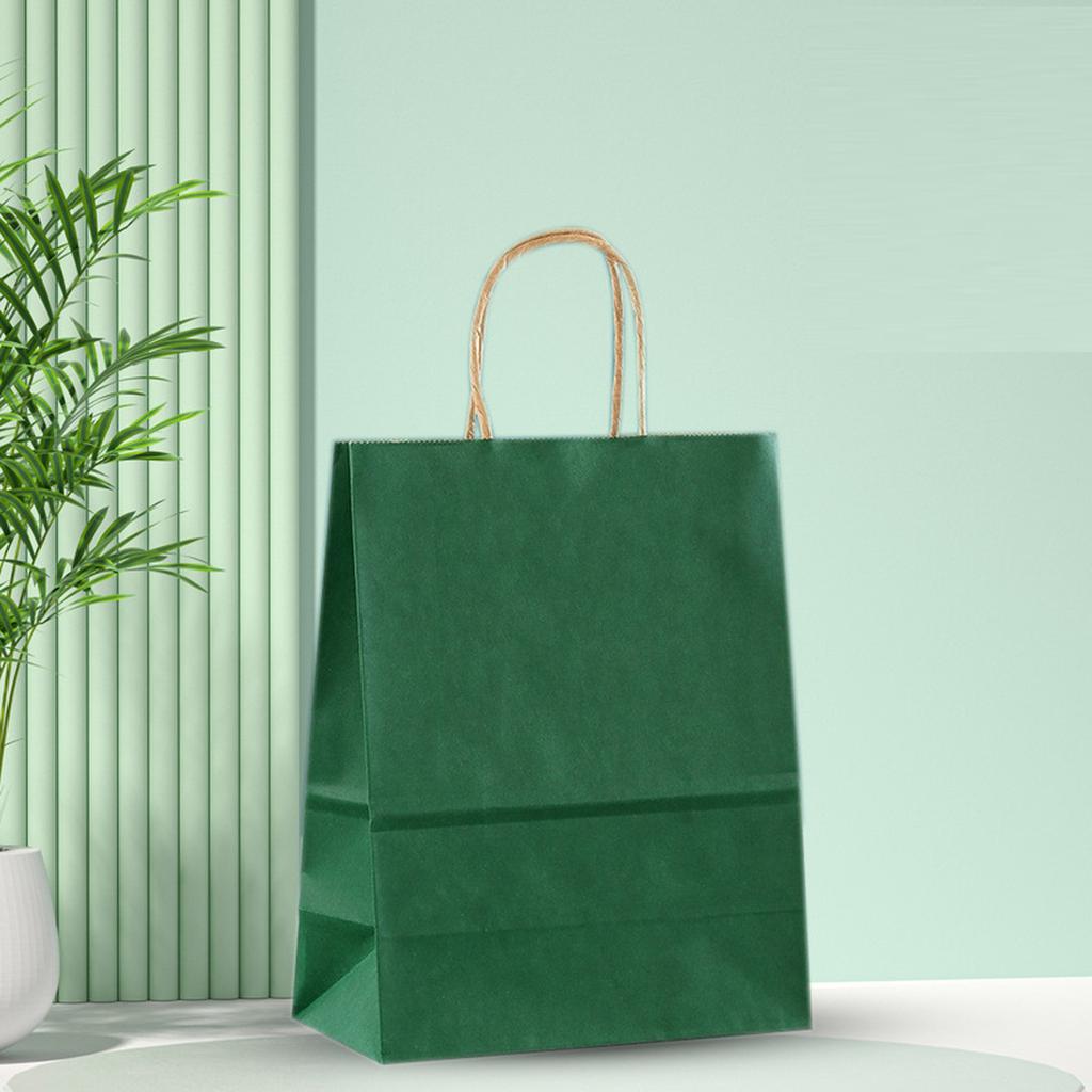 Kraft Paper Tote Bags Christmas Gift Packaging for Milk Tea Takeout Shopping