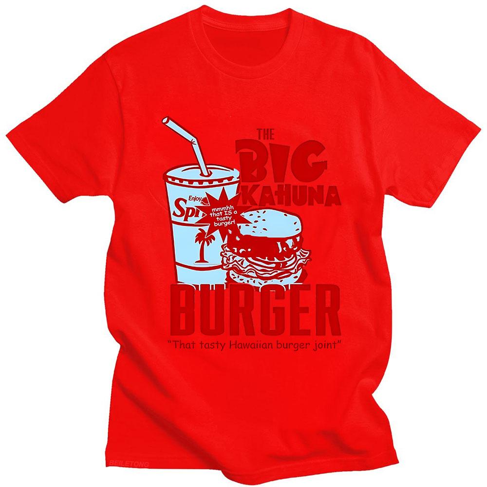 

Big Kahuna Burger T Shirt Cartoon Print Retro Round Neck Tee-shirt Summer Cotton Kawaii Tees Top Sudaderas Casual Anime Clothing 4XL
