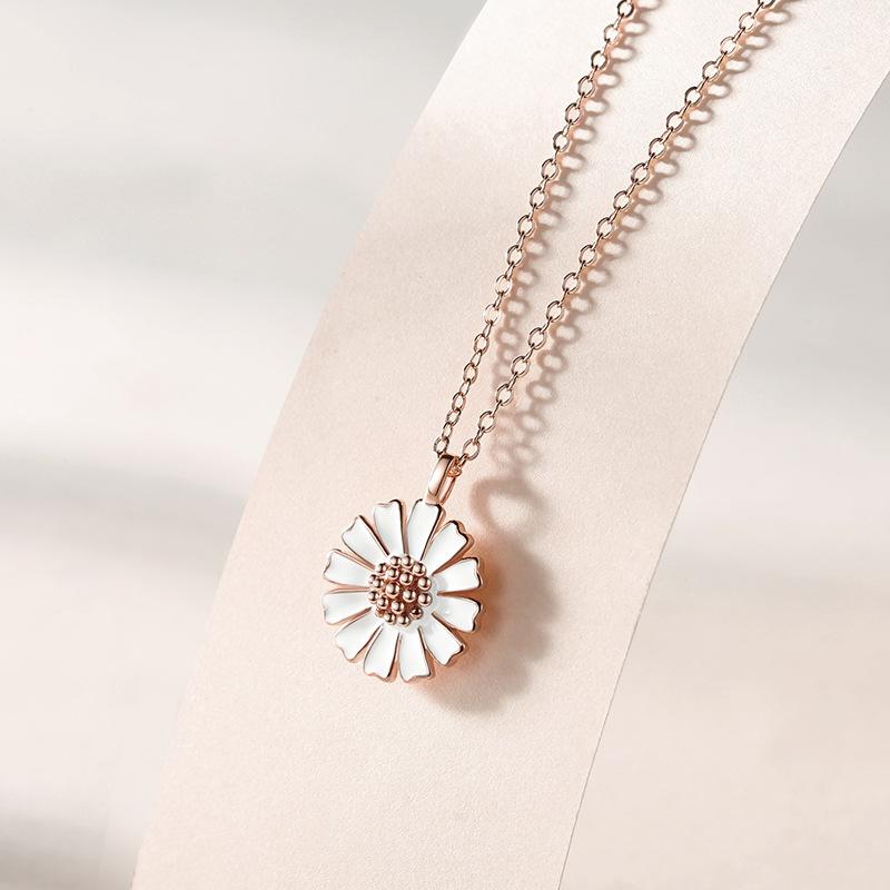 

Танциз S925 стерлингового серебра Роскошное индивидуальное ожерелье с подвеской женское классическое ожерелье прилива розового золота