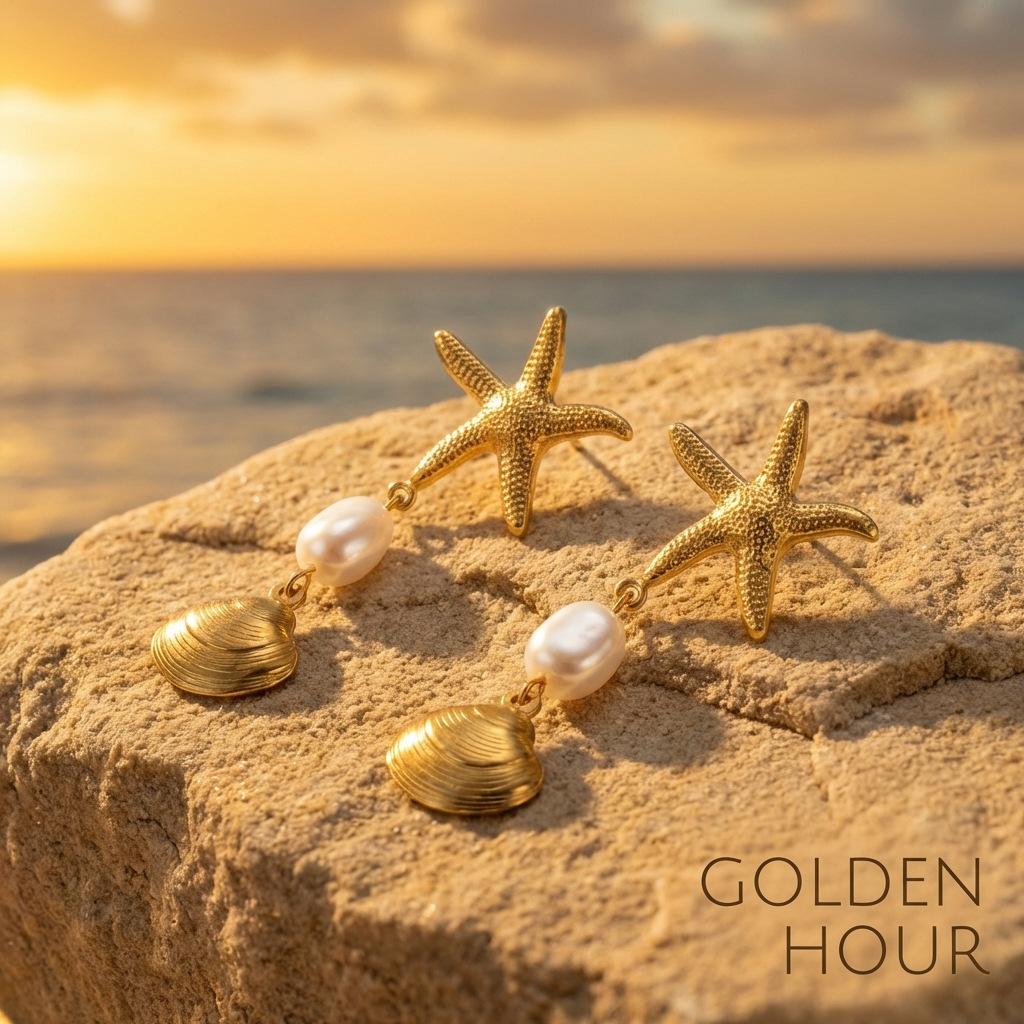 New Starfish Pearl Earrings for Women, Light Luxury Fashion, High-end Tassel Design, Unique and Versatile Earrings