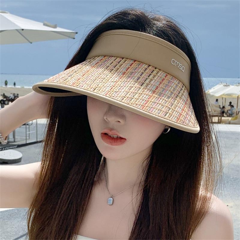 Summer Wide Brim Sun Hat With Large Flap For Outdoor Sun Protection