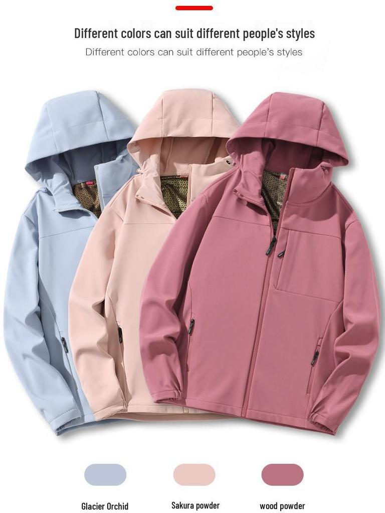 Bird House Unisex Softshell Jacket: Versatile Spring & Autumn Fleece-Lined Outerwear for Travel & Hiking