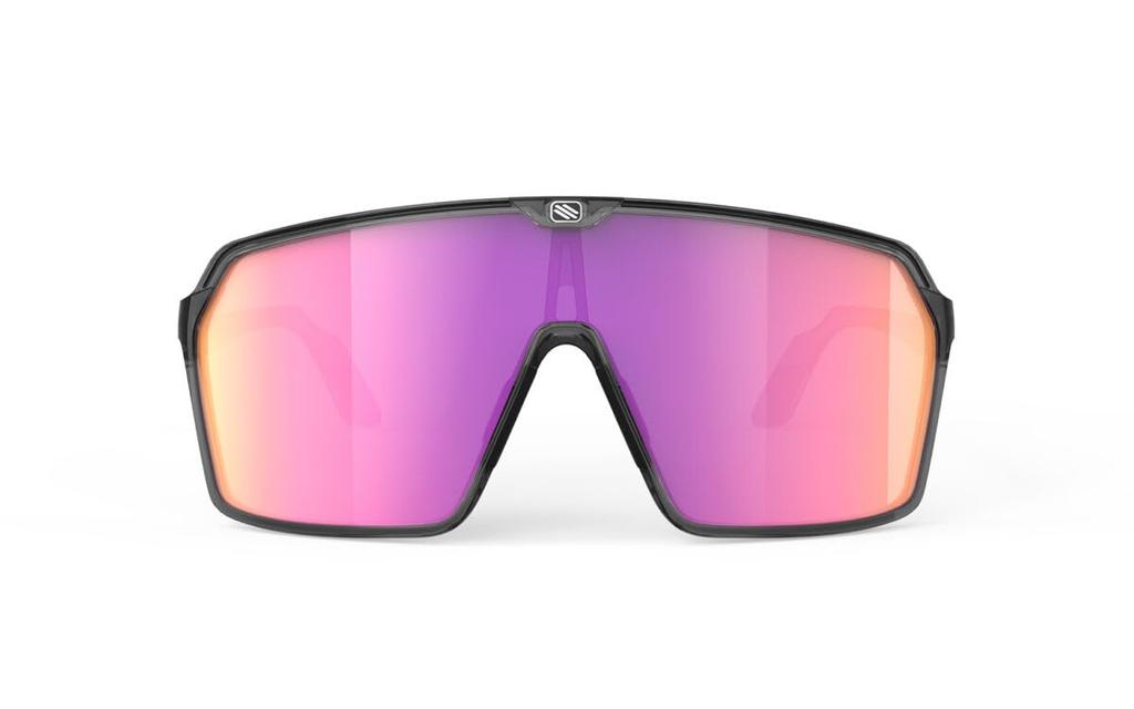 Rudy Project SPINSHIELD Sports Crystal Ash Gloss Sunset Sunglasses, Frame, Multi-Laser Lens, SP725233-0002
