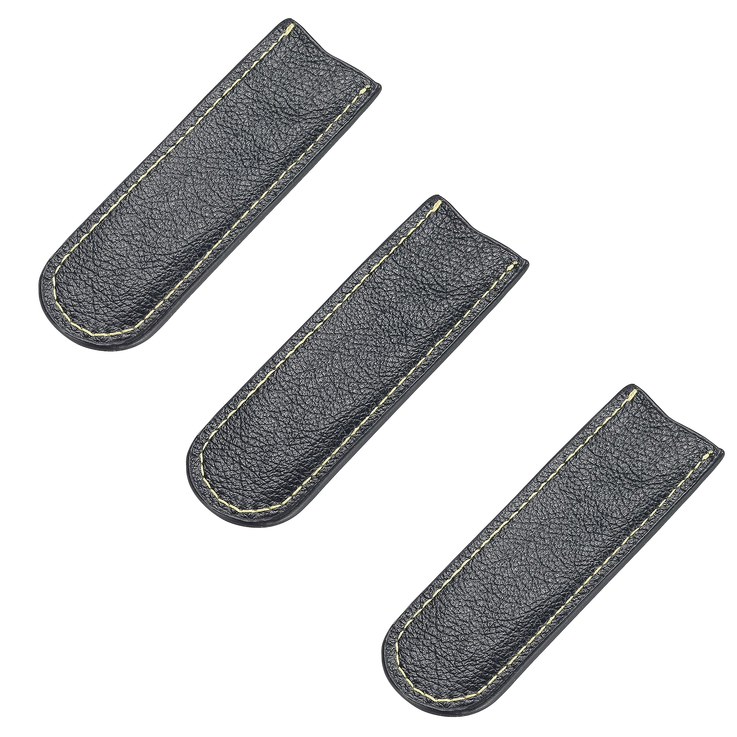 

CAMPING MOON Sierra Cup Leather Steering Wheel Covers, Genuine Chrome-Tanned Cowhide Leather, 3-Piece Set, BKS-PT-3P