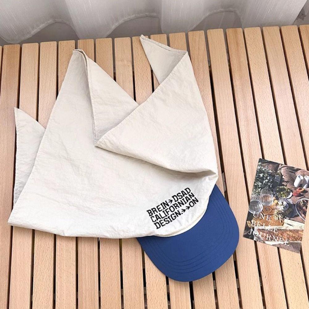 Quick Drying Korean Headscarf Baseball Hat Cotton Sunshade Letter Baseball Cap Sunshade