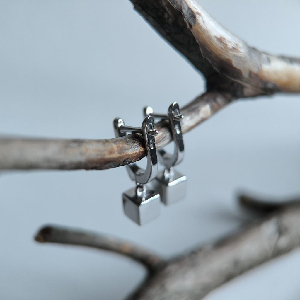 Silver Earrings Without Stones (2209300)