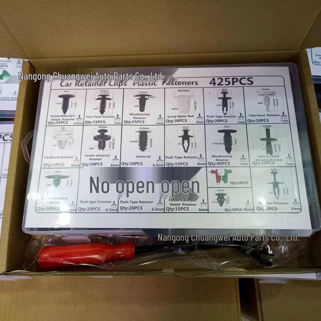 425 τεμ. Κλιπς Στερέωσης για Toyota, Honda, Chevrolet, Chrysler Πόρτας Αυτοκινήτου & Προφυλακτήρα