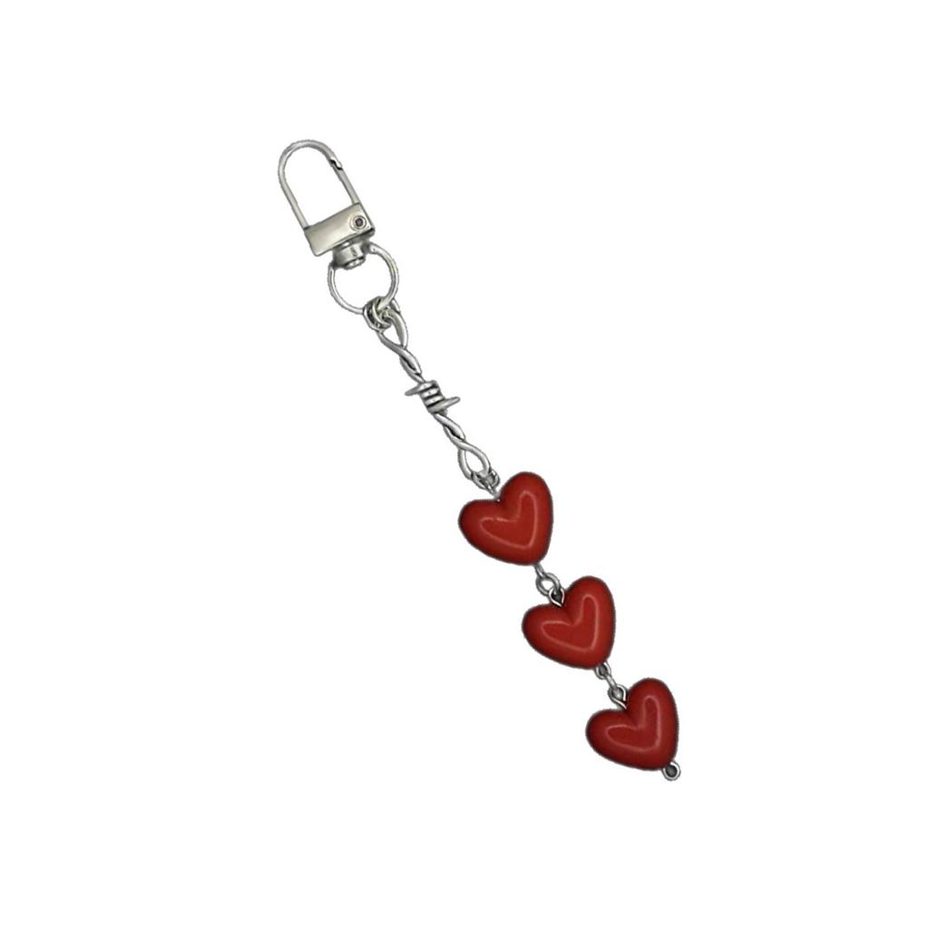 Love Charm Key Holder With Star Accent Practical Jewelry for Teens and Adults