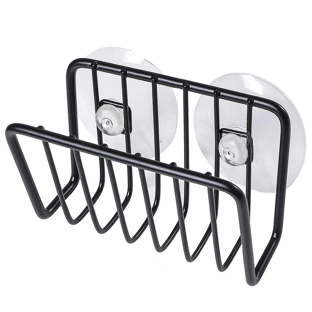 Θήκη Σφουγγαριού για Νεροχύτη Κουζίνας Κινητή Θήκη Σφουγγαριού Νεροχύτη με Βεντούζες Ανοξείδωτη Θήκη Νεροχύτη Βεντούζα Σφουγγαράκι Καθαρισμού