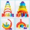 Wooden Rainbow Arch Building Blocks for Toddlers - Creative Stacking Puzzle Toy for Early Education & Parent-Child Play