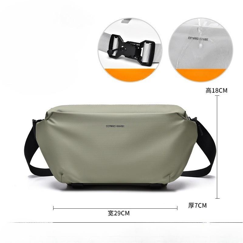 Men's Cross-body Bag for Outdoor Activities, Cycling, Business Commuting, and Casual Use.
