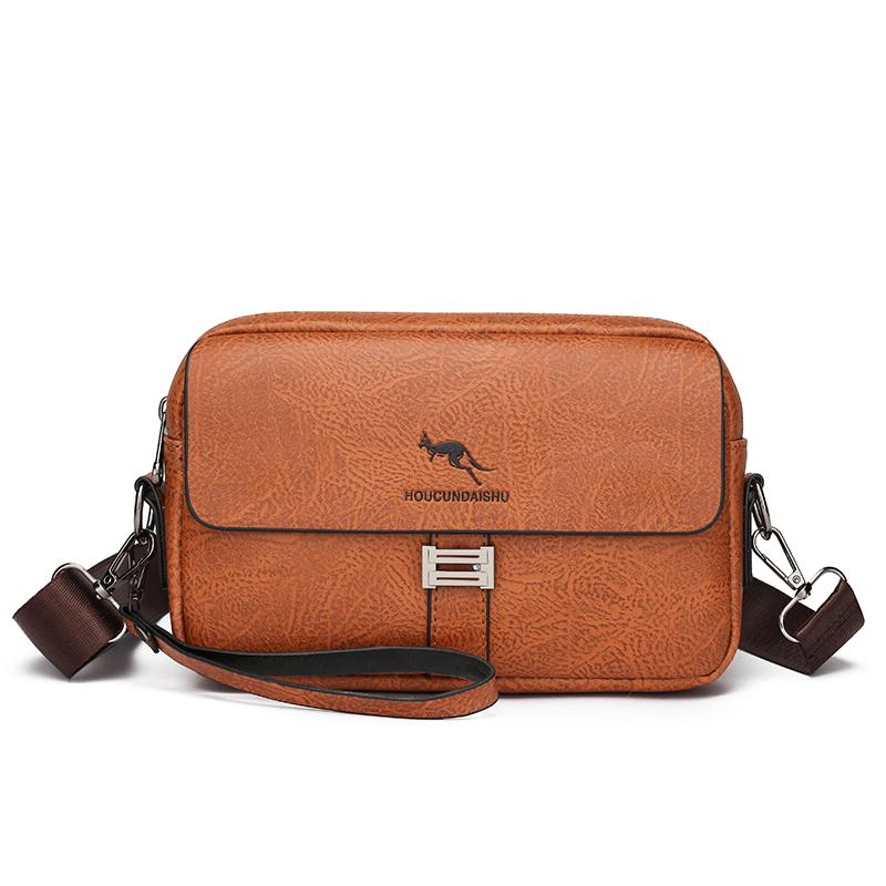 

Кожаные сумки через плечо, повседневная мини-сумка для мужчин, маленькая мужская сумка на плечо, дизайнерская винтажная кожаная сумка-мессенджер, мужской кошелек хаки