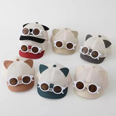 Breathable Duck Tongue Cap Mesh Kids Baseball Cap Thin Infant Sun Hat  Outdoor Activities
