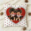 Cute MMonchhichi Doublesided Printed Square Decorative Cushion Cover for Sofa Living Room Home Decor